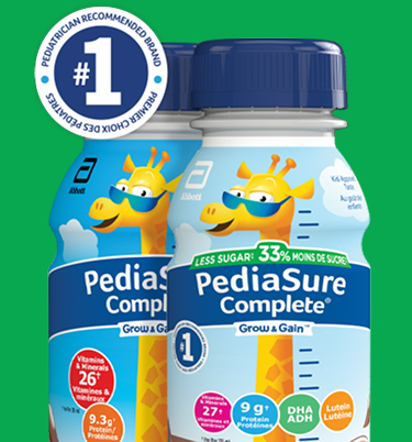 PediaSure Complete is the number one pediatrician recommended brand