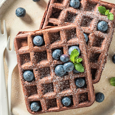 CHOCOLATE WAFFLES