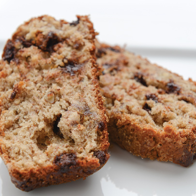 Recette de pain aux bananes et chocolat à base de PediaSure Complete®.